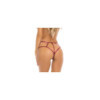 Panty rouge bordeaux ouvert à l'entrejambe 